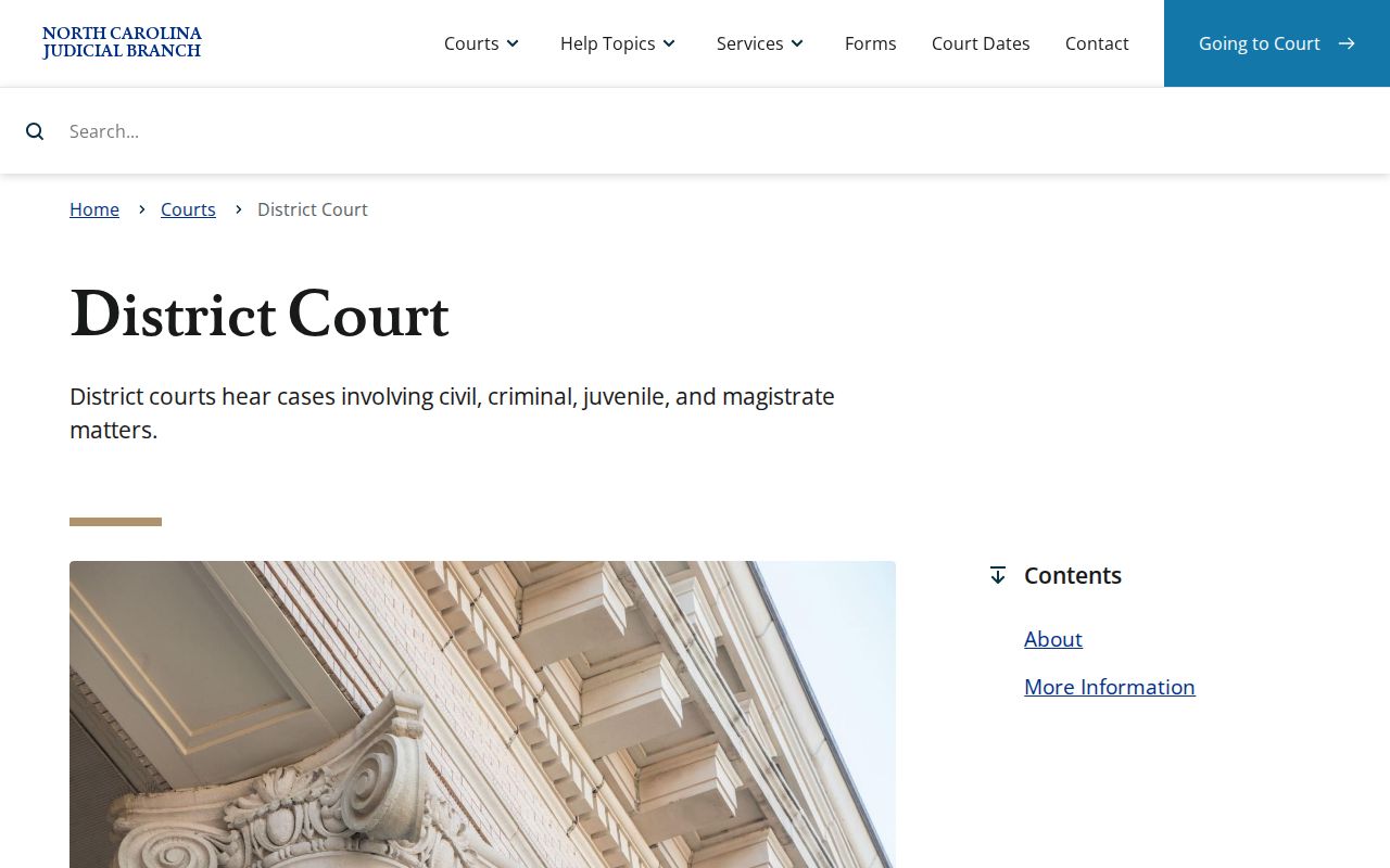 Hoke criminal docket District Court court structure
